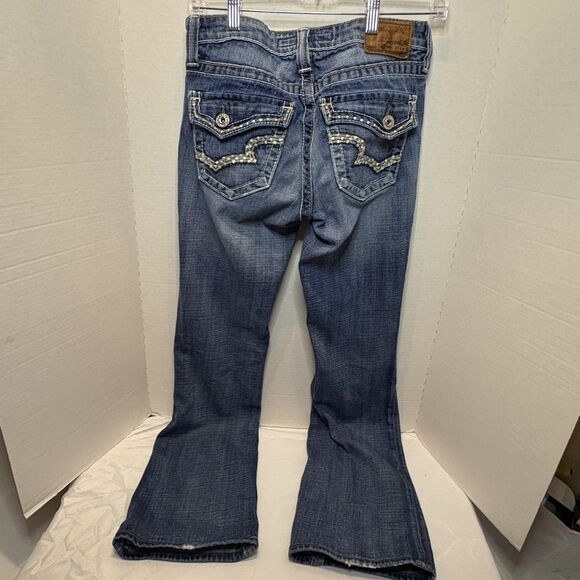 Big Star Maddie Mid-Rise Fit Boot Cut Jeans Women's Size 26L Medium Wash - Picture 4 of 11